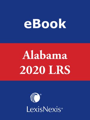 cover image of Annotated Code of Alabama